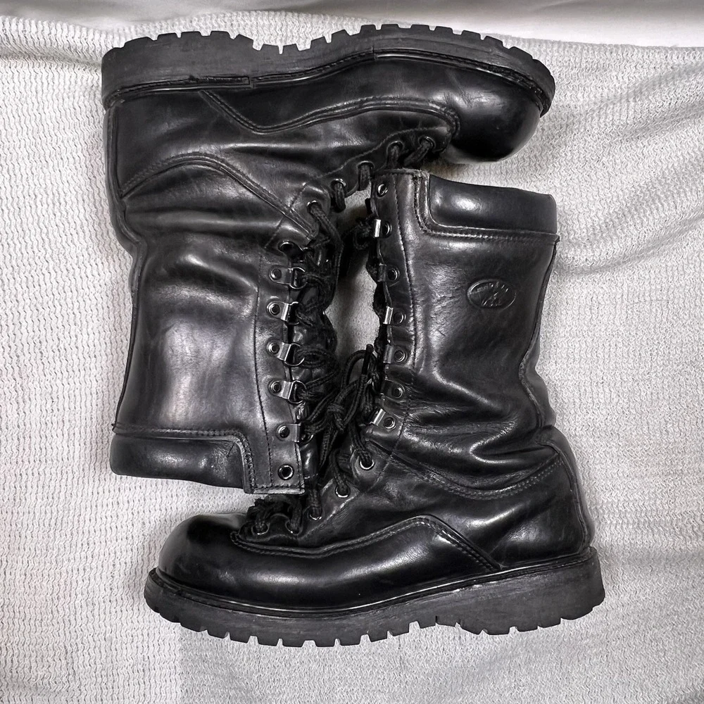 MATTERHORN 1950 Vintage Womens 8 M Gore-Tex Vibram Thisulate Black Leather Boots